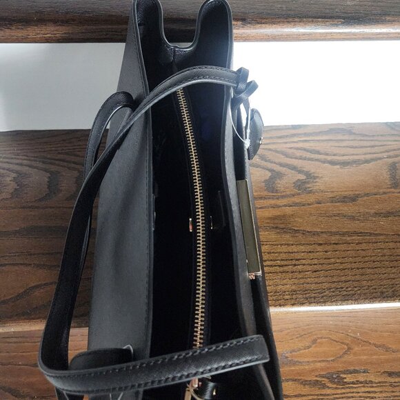 NWT KATE SPADE-MAIDEN WAY-Tote Bag-100% Leather-Saffiano-Black $398 Retail - Picture 9 of 16